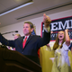 Secretary of State Brian Kemp addresses the audience and declares victory during an election watch party on July 24, 2018 in Athens, Georgia. Kemp defeated opponent Casey Cagle in a runoff election for the Republican nomination for the Georgia Governor’s race.